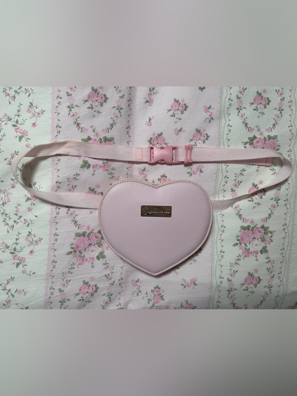 Sugarbones Heart Breaker Fanny Pack Belt Bag In Baby Pink